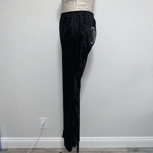 Juicy Couture Black Track Pants with Silver Accents - Picture 5 of 7
